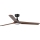 FARO 33809WT1S - Dimmbar LED-takfläkt HEYWOOD L LED/10W/230V 2700/3000/4000K Ø 132 cm trä/svart Wi‑Fi Tuya + fjärrkontroll