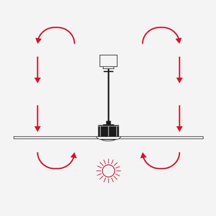 FARO 33810WT1S - LED-dimmbar takfläkt HEYWOOD L LED/10W/230V 2700/3000/4000K Ø 132 cm trä/vit Wi-Fi Tuya + fjärrkontroll