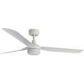FARO 33814WT-20 - Dimbart LED-takfläkt PUNT M LED/18W/230V 2700/3000/4000K vit Ø 132 cm Wi‑Fi Tuya + fjärrkontroll