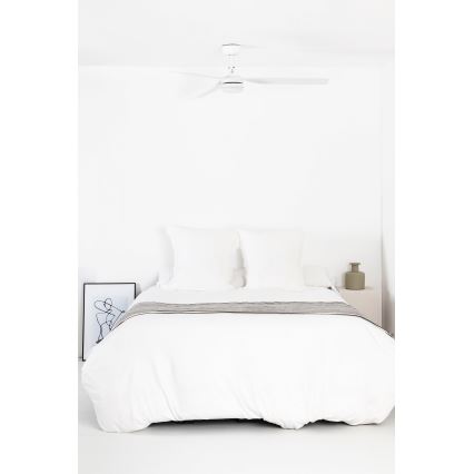 FARO 33814WT-20 - Dimbart LED-takfläkt PUNT M LED/18W/230V 2700/3000/4000K vit Ø 132 cm Wi‑Fi Tuya + fjärrkontroll