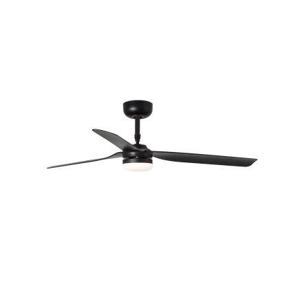 FARO 33815WT-21 - LED dimbar takfläkt PUNT M LED/18W/230V 2700/3000/4000K svart Ø 132 cm Wi-Fi Tuya + fjärrkontroll