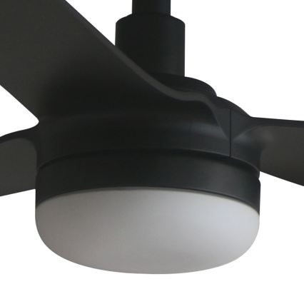 FARO 33815WT1S - LED-dimmbar takfläkt PUNT M LED/18W/230V 2700/3000/4000K Ø 132 cm svart Wi‑Fi Tuya + fjärrkontroll
