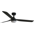 FARO 33815WT1S - LED-dimmbar takfläkt PUNT M LED/18W/230V 2700/3000/4000K Ø 132 cm svart Wi‑Fi Tuya + fjärrkontroll