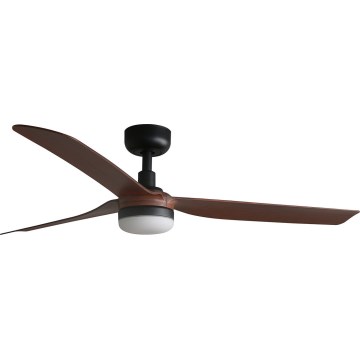 FARO 33817WT-21 - LED-dimmbar takfläkt PUNT M LED/18W/230V brun/svart Ø 132 cm Wi-Fi Tuya + fjärrkontroll