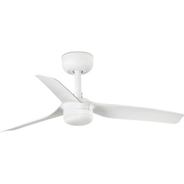 FARO 33820WT-1TW - LED-dimbart takfläkt MINI PUNT S LED/10W/230V 2700/3000/4000K vit Ø 90 cm Wi-Fi Tuya + fjärrkontroll