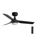 FARO 33822-1TW - Dimbar takfläkt MINI PUNT med LED/10W 2700/3000/4000K svart Ø 90 cm + fjärrkontroll