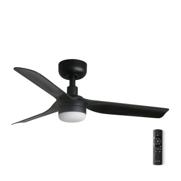 FARO 33822-1TW - Dimbar takfläkt MINI PUNT med LED/10W 2700/3000/4000K svart Ø 90 cm + fjärrkontroll