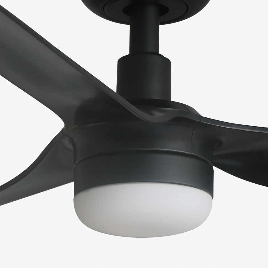 FARO 33822-1TW - Dimbar takfläkt MINI PUNT med LED/10W 2700/3000/4000K svart Ø 90 cm + fjärrkontroll