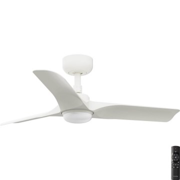 FARO 33824-1TW - Dimbar LED-takfläkt HEY S LED/10W/230V 2700/3000/4000K vit Ø 90 cm + fjärrkontroll