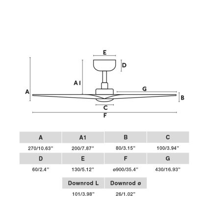 FARO 33824WT-1TW - LED Dimbar takfläkt HEY S LED/10W/230V 2700/4000/6000K vit diameter 90 cm Wi-Fi Tuya + fjärrkontroll