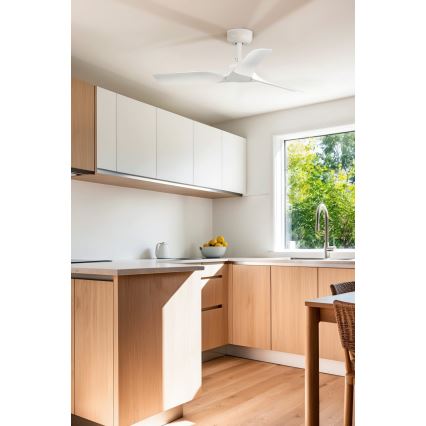 FARO 33824WT - Takfläkt HEY S vit diameter 90 cm Wi-Fi Tuya + fjärrkontroll