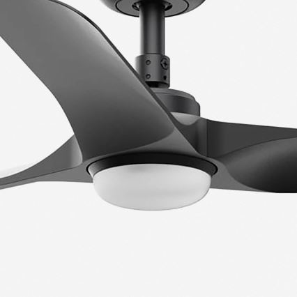 FARO 33825WT1S - LED dimmerbar takfläkt HEY S LED/10W/230V 2700/3000/4000K Ø 90 cm svart Wi-Fi Tuya + fjärrkontroll