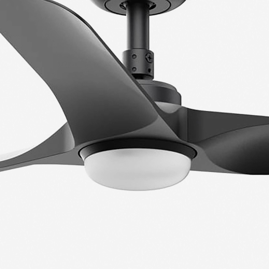 FARO 33825WT1S - LED dimmerbar takfläkt HEY S LED/10W/230V 2700/3000/4000K Ø 90 cm svart Wi-Fi Tuya + fjärrkontroll