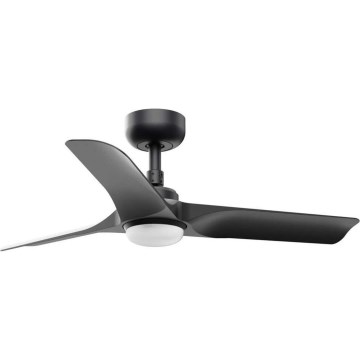 FARO 33825WT1S - LED dimmerbar takfläkt HEY S LED/10W/230V 2700/3000/4000K Ø 90 cm svart Wi-Fi Tuya + fjärrkontroll