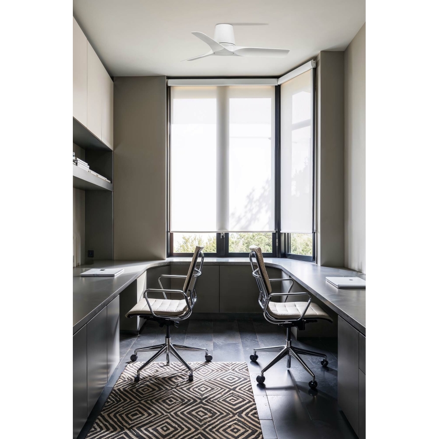 FARO 33826 - Takfläkt HEY TUB S vit Ø 90 cm + fjärrkontroll