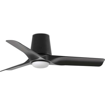 FARO 33827WT1S - LED-dimmbar takfläkt HEY TUB S LED/10W/230V 2700/3000/4000K Ø 90 cm svart Wi‑Fi Tuya + fjärrkontroll