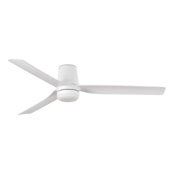 FARO 33828-1TW - Dimbart LED-takfläkt PUNT TUB M LED/18W/230V 2700/3000/4000K Ø 130 cm vit + fjärrkontroll