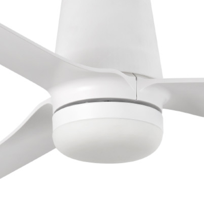 FARO 33828-1TW - Dimbart LED-takfläkt PUNT TUB M LED/18W/230V 2700/3000/4000K Ø 130 cm vit + fjärrkontroll
