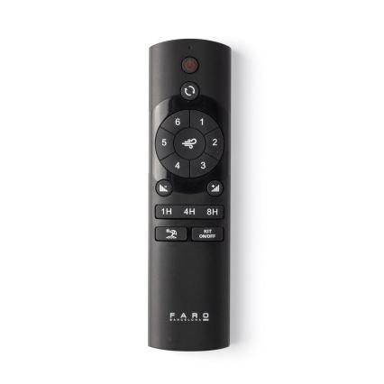 FARO 33828-1TW - Dimbart LED-takfläkt PUNT TUB M LED/18W/230V 2700/3000/4000K Ø 130 cm vit + fjärrkontroll