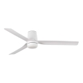 FARO 33828WT1S - LED-dimbar takfläkt PUNT TUB M, LED 18 W, 230 V, 2700/3000/4000 K, Ø 132 cm, vit, Wi-Fi Tuya + fjärrkontroll