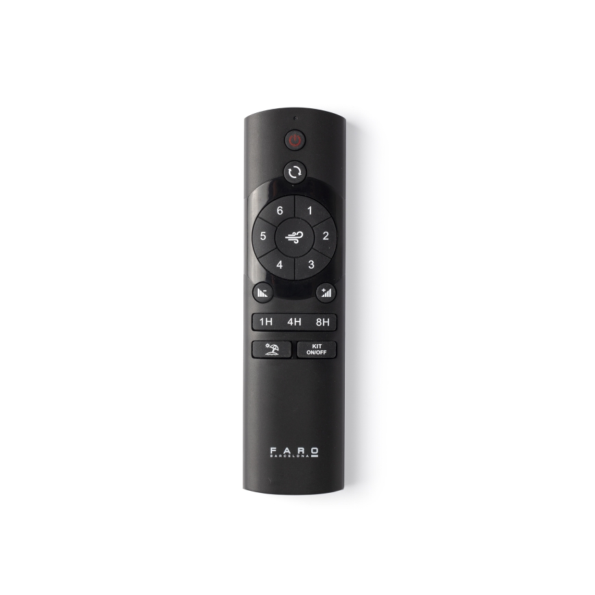 FARO 33833WT - Takfläkt MINI PUNT TUB S brun/vit diameter 90 cm Wi-Fi Tuya + fjärrkontroll