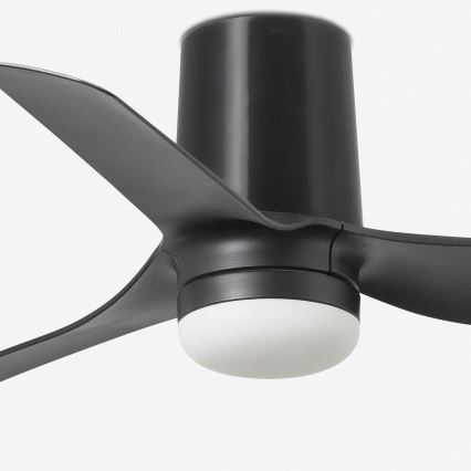 FARO 33834-1TW - LED-dimmbar takfläkt MINI PUNT TUB S LED/10W/230V 2700/3000/4000K Ø 90 cm svart + fjärrkontroll