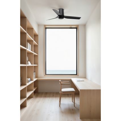 FARO 33834 - Takfläkt MINI PUNT TUB S svart Ø 90 cm + fjärrkontroll