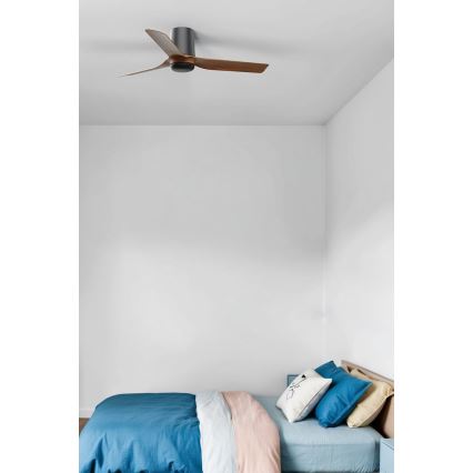 FARO 33835 - Takfläkt MINI PUNT TUB S brun/svart Ø 90 cm + fjärrkontroll