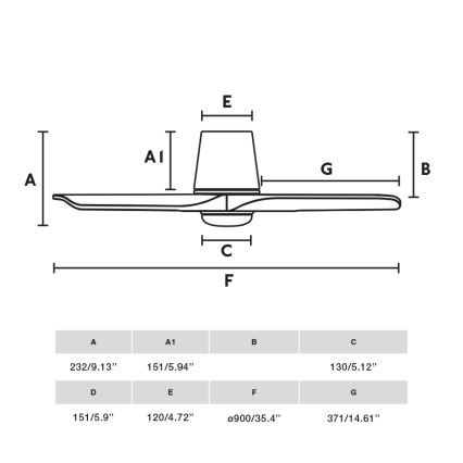FARO 33836-1TW - LED dimbar takfläkt HEYWOOD TUB S LED/10W/230V 2700/4000/6000K tall/vit Ø 90 cm + fjärrkontroll