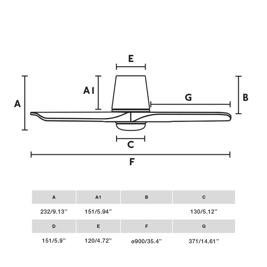 FARO 33836-1TW - LED dimbar takfläkt HEYWOOD TUB S LED/10W/230V 2700/4000/6000K tall/vit Ø 90 cm + fjärrkontroll