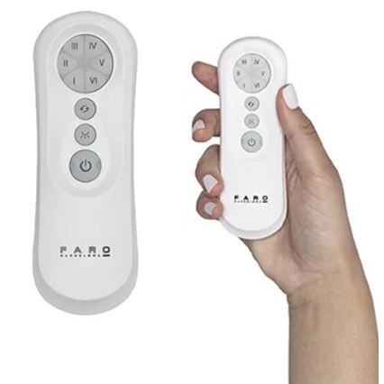 FARO 34100 - Takfläkt MILOS svart + fjärrkontroll