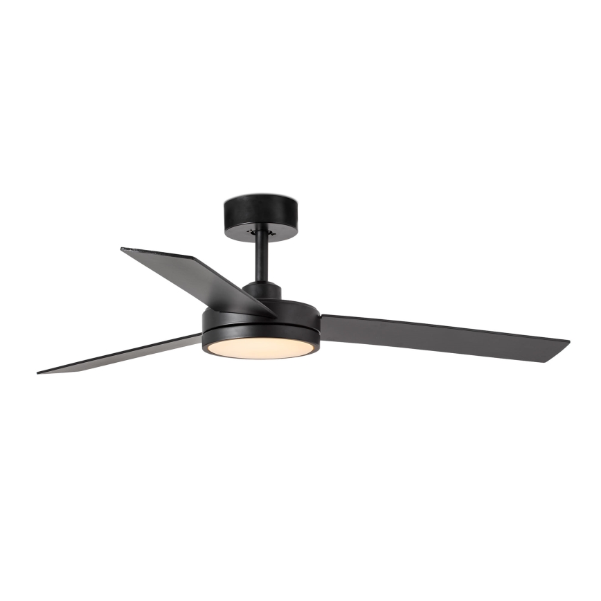 FARO 34261 - LED Takfläkt BARTH LED/24W/230V svart + fjärrkontroll