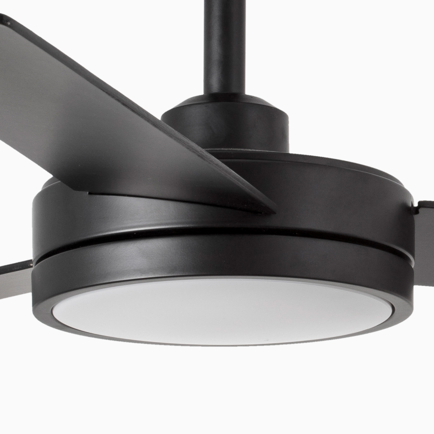 FARO 34261 - LED Takfläkt BARTH LED/24W/230V svart + fjärrkontroll
