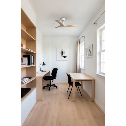 FARO 34281 - Takfläkt KLIM S tall/vit diameter 92,5 cm + fjärrkontroll