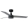FARO 34285WT1S - Dimbar LED-takfläkt CRUISER S LED/18W/230V 2700/3000/4000K Ø 106 cm grå/svart Wi-Fi Tuya + fjärrkontroll