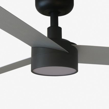 FARO 34286-1TW - LED-dimbar takfläkt CRUISER L LED/18 W/230 V 2700/3000/4000 K Ø132 cm svart/grå + fjärrkontroll