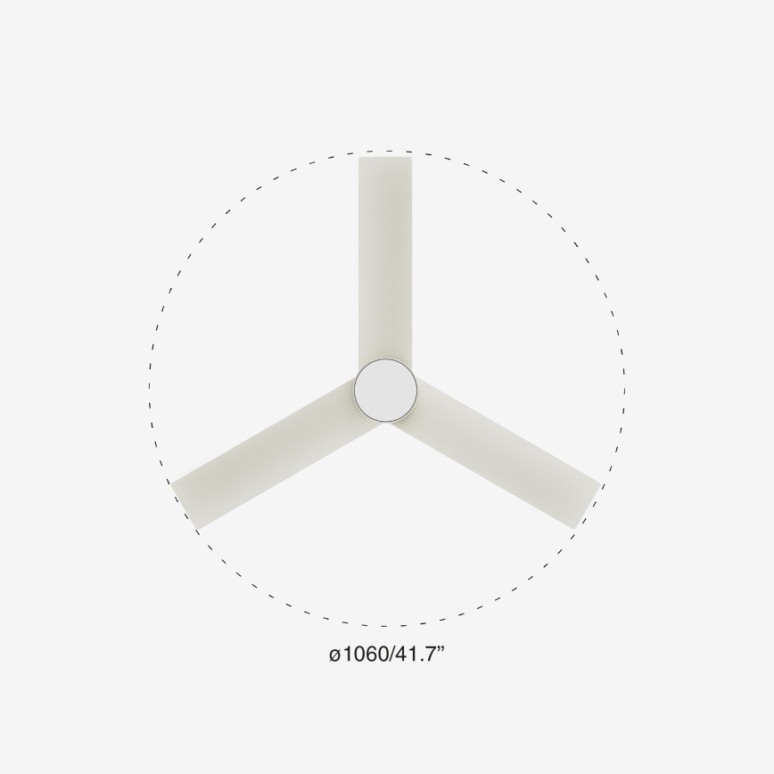 FARO 34288-1TW - LED dimbar takfläkt CRUISER S LED/20W/230V Ø 106 cm 2700/4000/6500K + fjärrkontroll