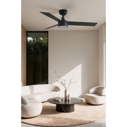 FARO 34289WT1S - LED-dimbar takfläkt CRUISER S LED/18W/230V 2700/3000/4000K Ø 106 cm svart Wi-Fi Tuya + fjärrkontroll