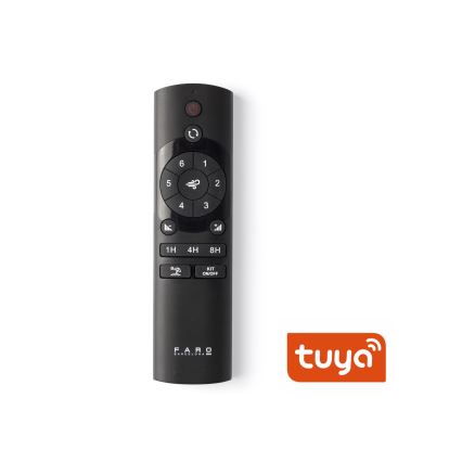 FARO 34289WT1S - LED-dimbar takfläkt CRUISER S LED/18W/230V 2700/3000/4000K Ø 106 cm svart Wi-Fi Tuya + fjärrkontroll