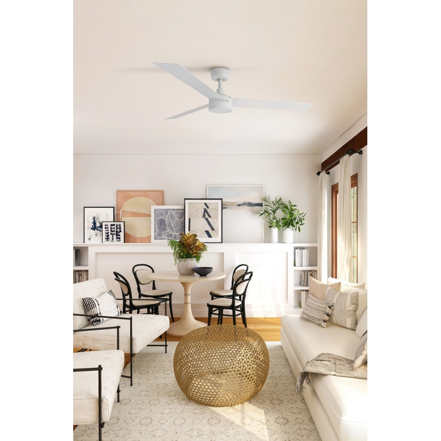 FARO 34290-1TW - LED dimbar takfläkt CRUISER LED/20W/230V 2700/4000/6500K Ø 132 cm vit + fjärrkontroll