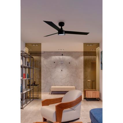 FARO 34291-1TW - LED dimbar takfläkt CRUISER LED/20W/230V 2700/4000/6500K Ø 132 cm svart + fjärrkontroll