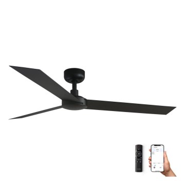 FARO 34291WP - Takfläkt CRUISER L svart diameter 132 cm SMART + fjärrkontroll