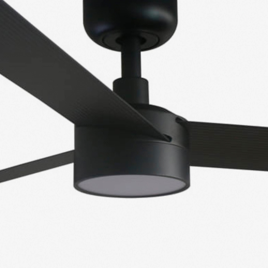 FARO 34291WT1S - LED-dimmbar takfläkt CRUISER L LED/18W/230V 2700/3000/4000K Ø 132 cm svart Wi-Fi Tuya + fjärrkontroll