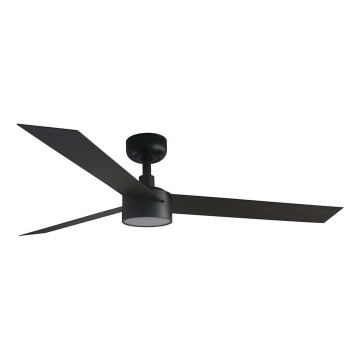 FARO 34291WT1S - LED-dimmbar takfläkt CRUISER L LED/18W/230V 2700/3000/4000K Ø 132 cm svart Wi-Fi Tuya + fjärrkontroll