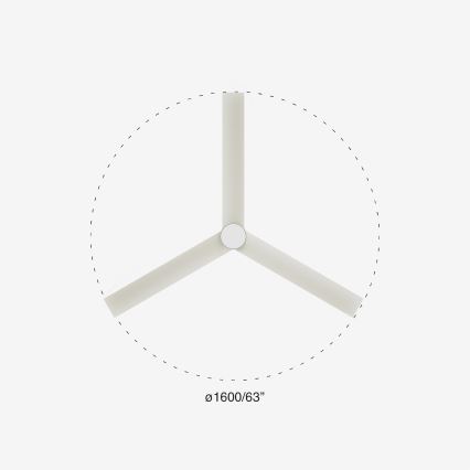 FARO 34292-1TW - LED dimbar takfläkt CRUISER LED/20W/230V 2700/4000/6500K Ø 160 cm vit + fjärrkontroll