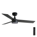 FARO 34296-1TW - Dimmbar LED-takfläkt RUDDER med 18 W LED, 230 V, 2700/3000/4000 K, Ø 106 cm, svart + fjärrkontroll