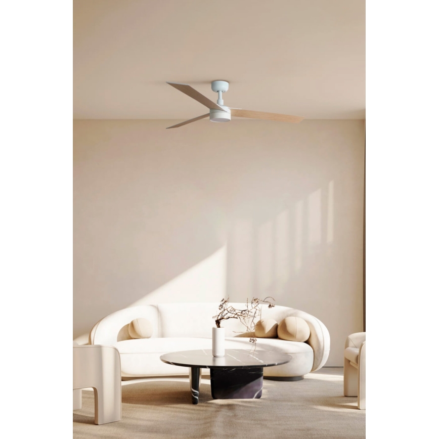 FARO 34297-1TW - LED dimbar fläkt RUDDER L LED/20W/230V 2700/4000/6500K Ø 132 cm + fjärrkontroll