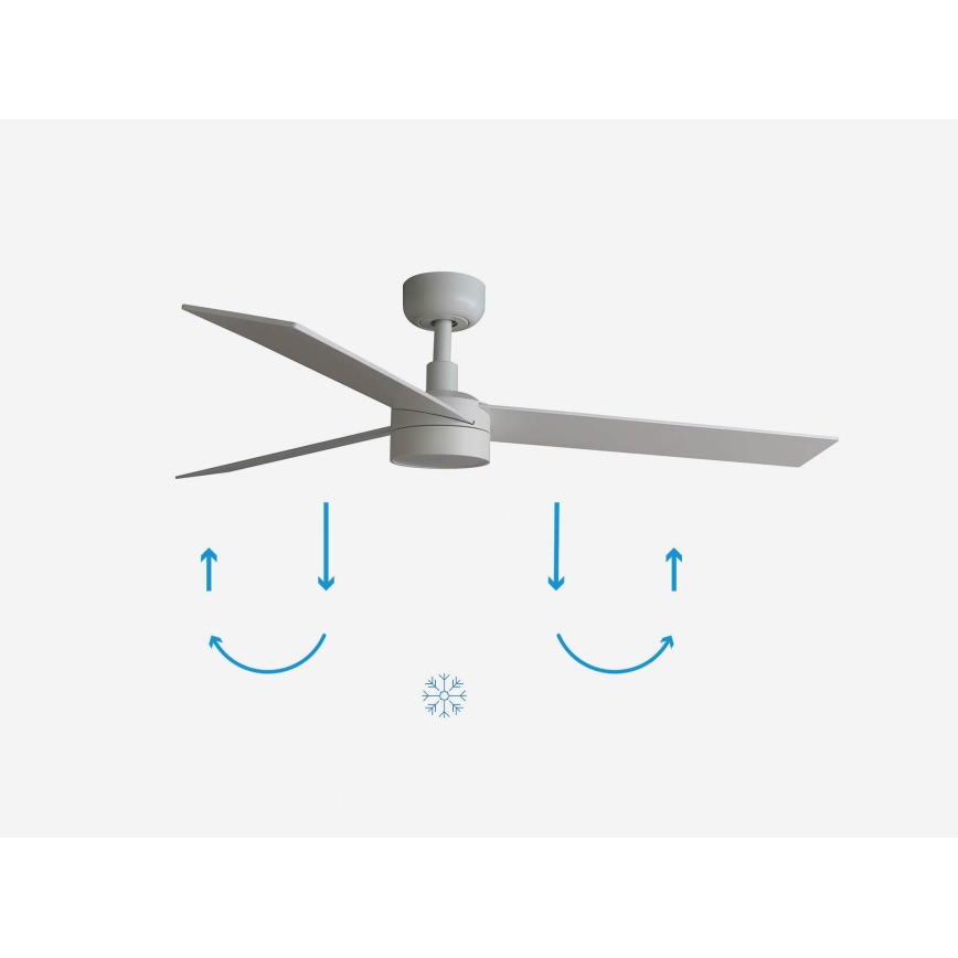 FARO 34297-1TW - LED dimbar fläkt RUDDER L LED/20W/230V 2700/4000/6500K Ø 132 cm + fjärrkontroll