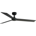 FARO 34298WT - Takfläkt RUDDER L svart/wenge diameter 132 cm Wi-Fi Tuya + fjärrkontroll
