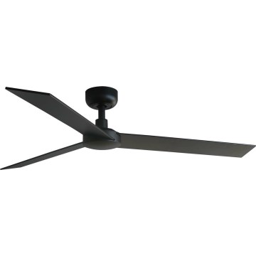 FARO 34298WT - Takfläkt RUDDER L svart/wenge diameter 132 cm Wi-Fi Tuya + fjärrkontroll